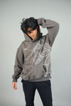 Couple Pack of 2 - Mandala Grey Oversized Hoodie