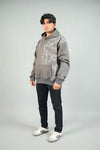 Couple Pack of 2 - Mandala Grey Oversized Hoodie