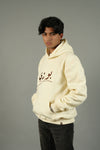 Couple Pack of 2 - Classical Off-White Embroidered Regular Fit Hoodie