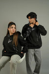 Couple Pack of 2 - Monochrome Black Regular Fit Hoodie