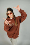 Couple Pack of 2 - Symbolic HD Brown Oversized Hoodie