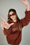 Couple Pack of 2 - Symbolic HD Brown Oversized Hoodie