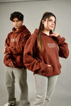 Couple Pack of 2 - Symbolic HD Brown Oversized Hoodie