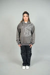 Couple Pack of 2 - Mandala Grey Oversized Hoodie