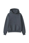 Fleece Lined Grey Oversized Hoodie